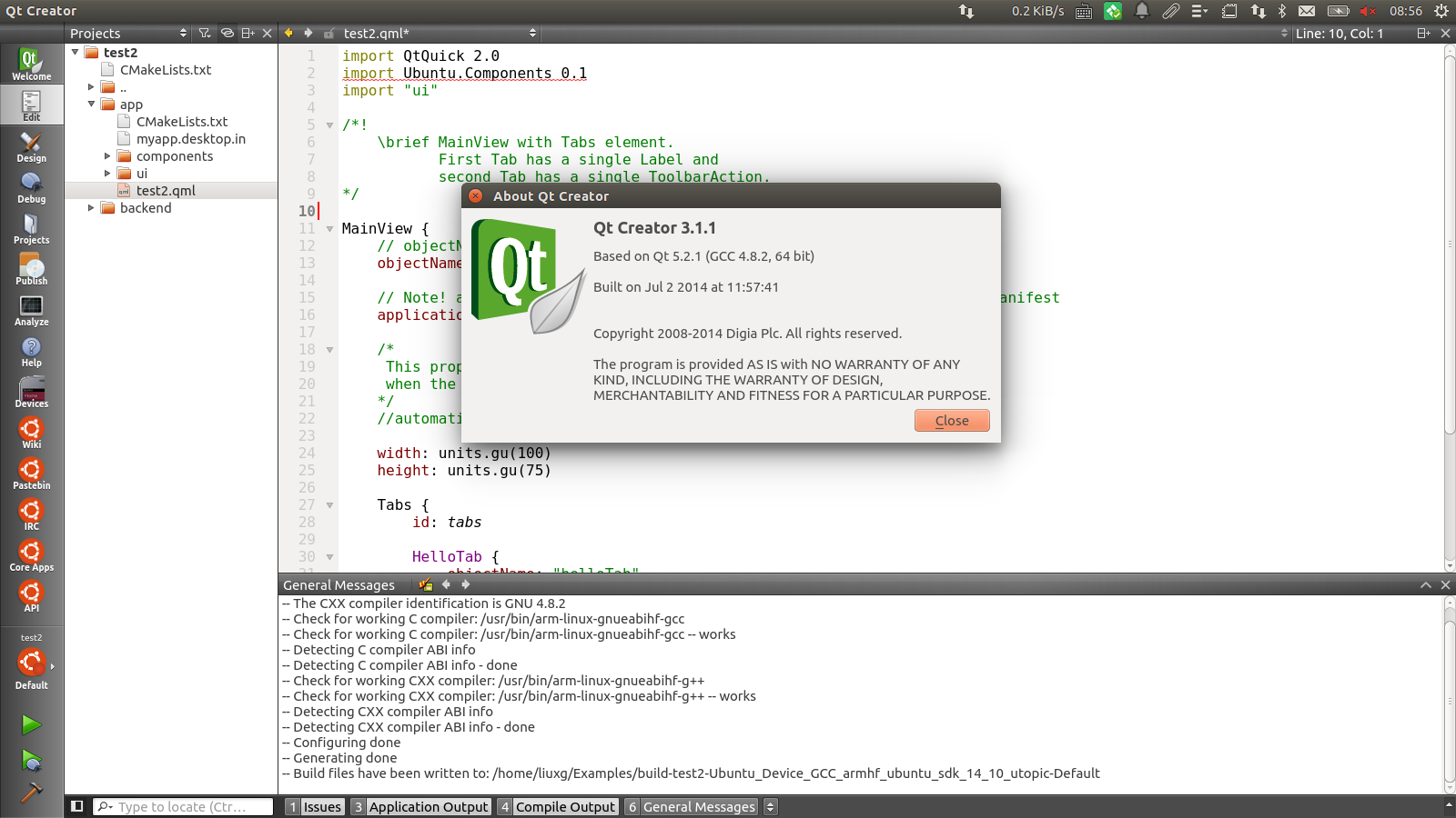 ubuntu qt creator install