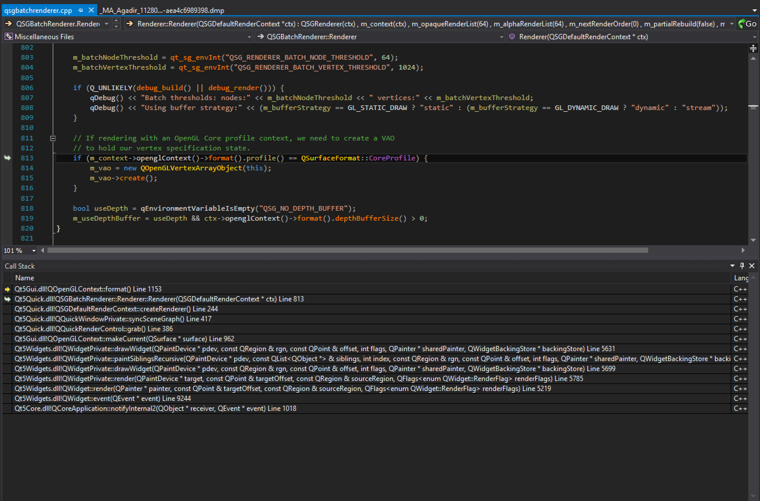 Qtbug 61851 Crash With Webengine Using Angle Qt Bug Tracker